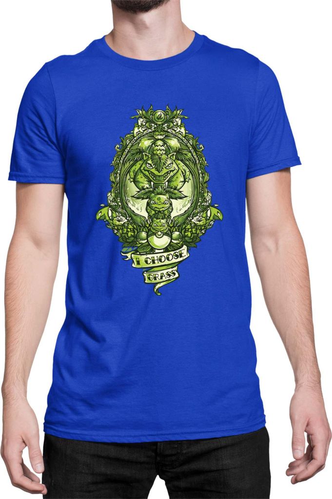 Herren T-Shirt Japan Manga Anime Comics Pokemon 028, Man 3XL / Blau