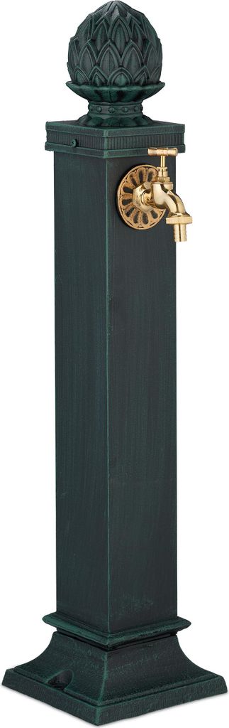 Fontana da terra Relaxdays in stile antico, con rubinetto, Immagine del prodotto 