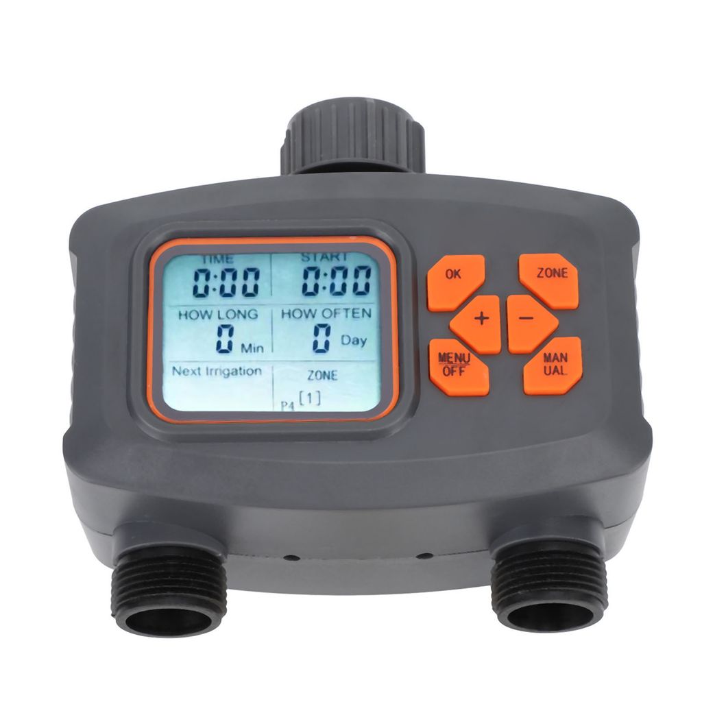 2 Outlet Sprinkler Timer,Water Timer,2 Zone Sprinkler Timer,Water Timer for Garden Hose,2 Outlet Hose Watering Timer,Water Timer with Rain Sensor