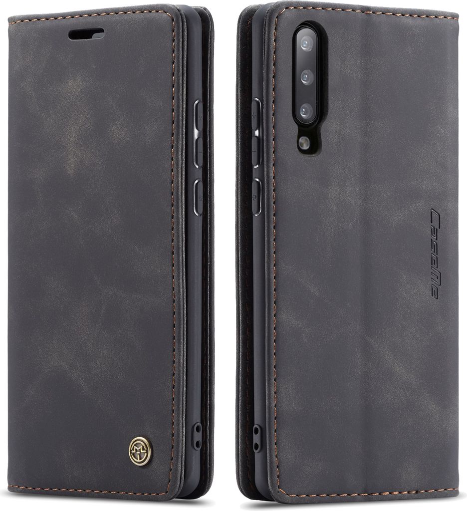 Galaxy A50s Hülle, LaimTop Retro Kunstledertasche TPU Innere, Kartenfächer, Magnetverschluss, Klapphülle mit Standfunktion Schutzhülle für Sam...