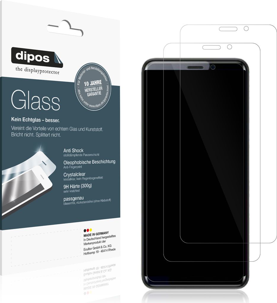 1x Schutzfolie für Coolpad Cool Play 7C - Anti-Shock 9H Folie dipos Glass Kunststoffglas