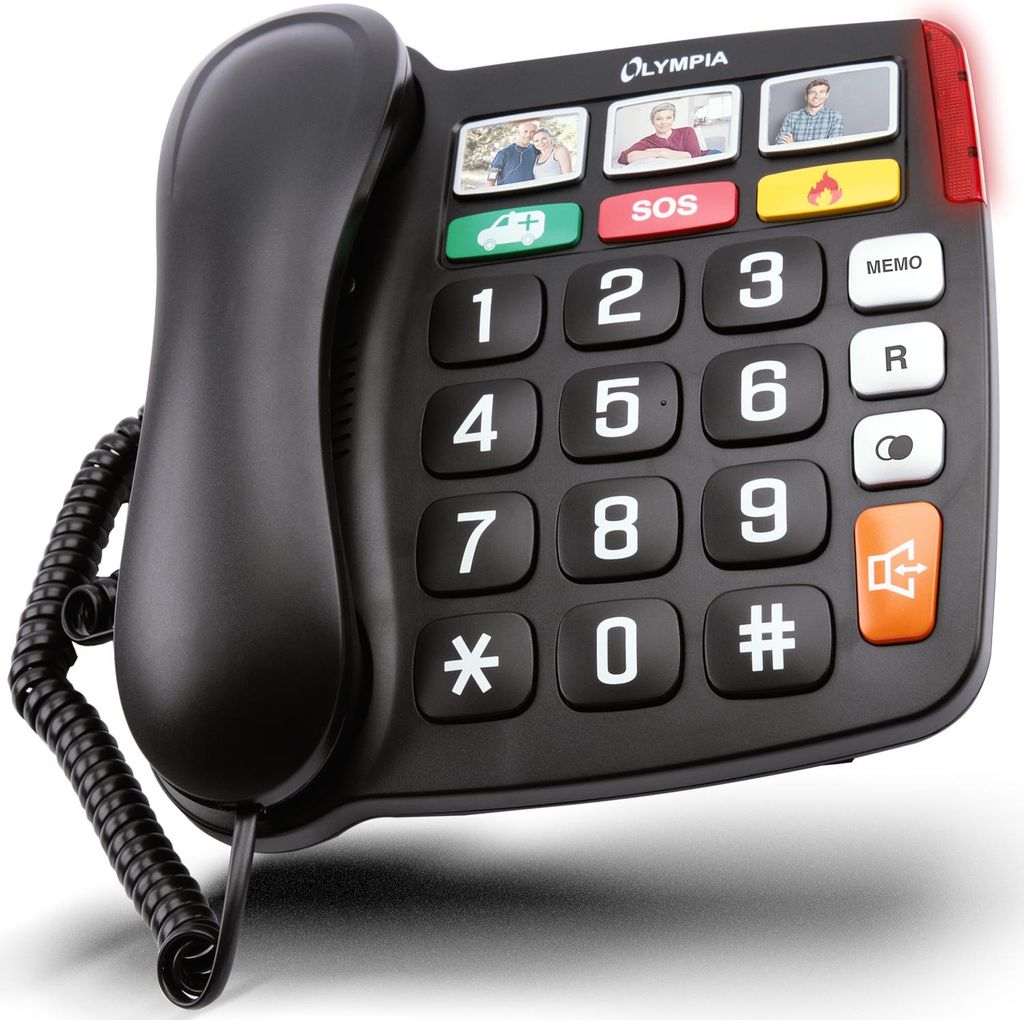Olympia Großtastentelefon Senioren Extragroße Wahltasten  Produktbild 