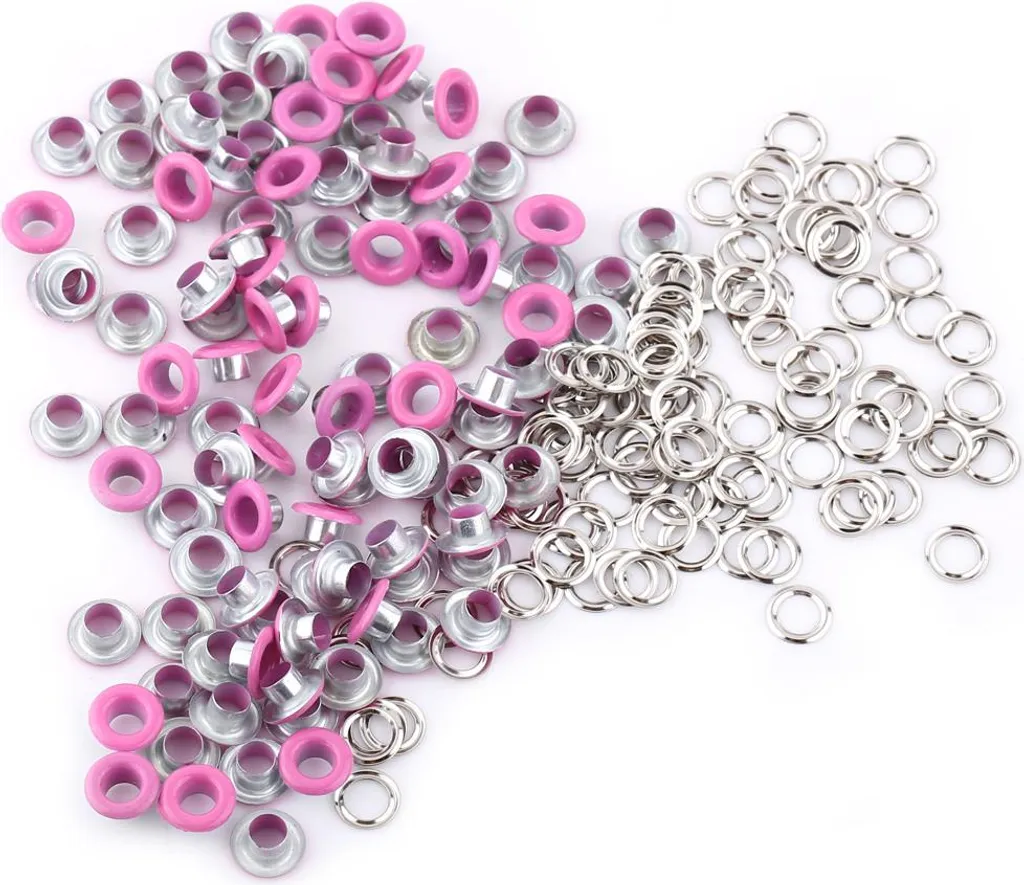 Offerta 100 Occhielli Metallici 5mm Fucsia - Accessori Artigianato