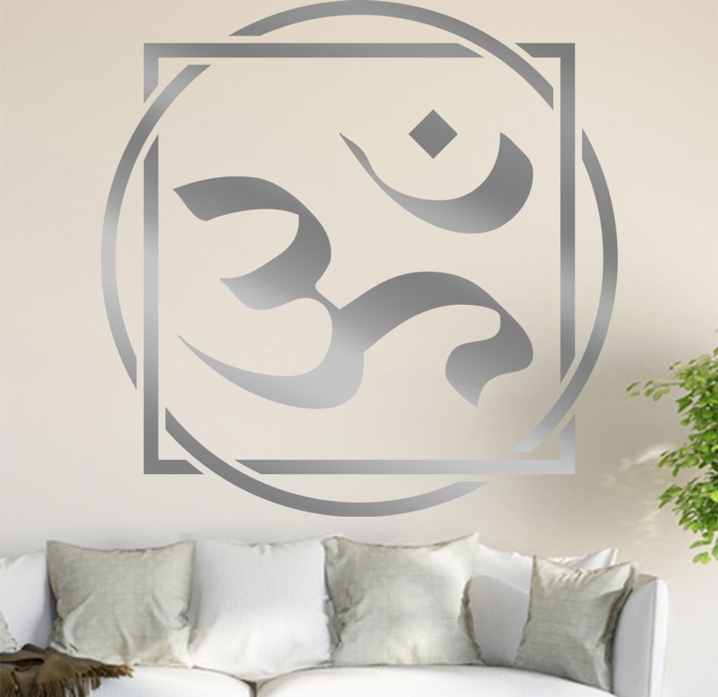 Om Wandtattoo in 6 Größen - Wandaufkleber Wall Sticker - Dekoration, Küche, Wohnzimmer, Schlafzimmer, Badezimmer