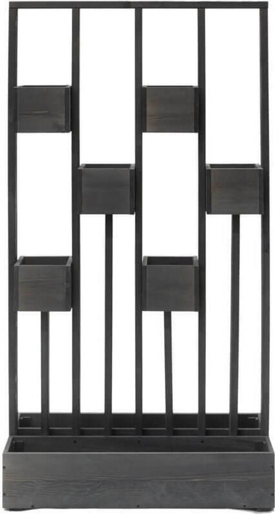 Westmann Mur de plantes en bois Ulla gris foncé 90x45x170 Image du produit 