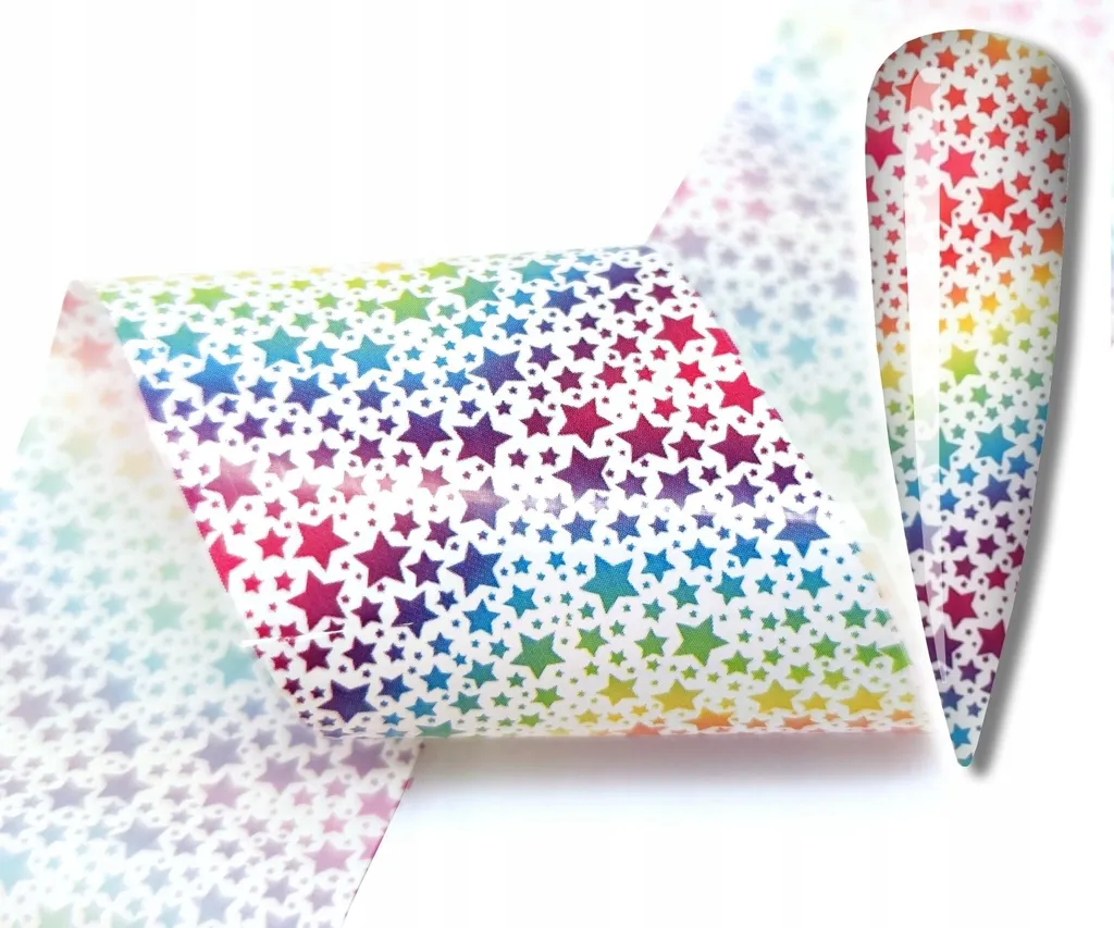 Pellicola Nail Transfer Stelle 10x4cm - Foil Unghie Professionali Online