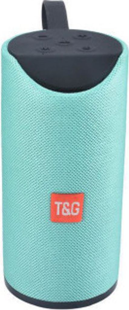 TG113 10W tragbare Säule für den Außenbereich Drahtloser Bluetooth-Lautsprecher USB TF FM-Radio Musik Stereo-Subwoofer Für PC MP,(Grün)
