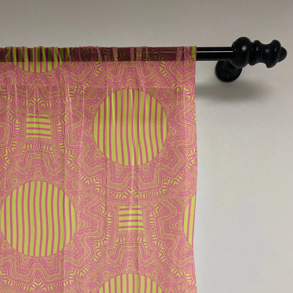 ABAKUHAUS Arazzo Vintage Fiori e Pois: Telo Parete Soggiorno 240x274