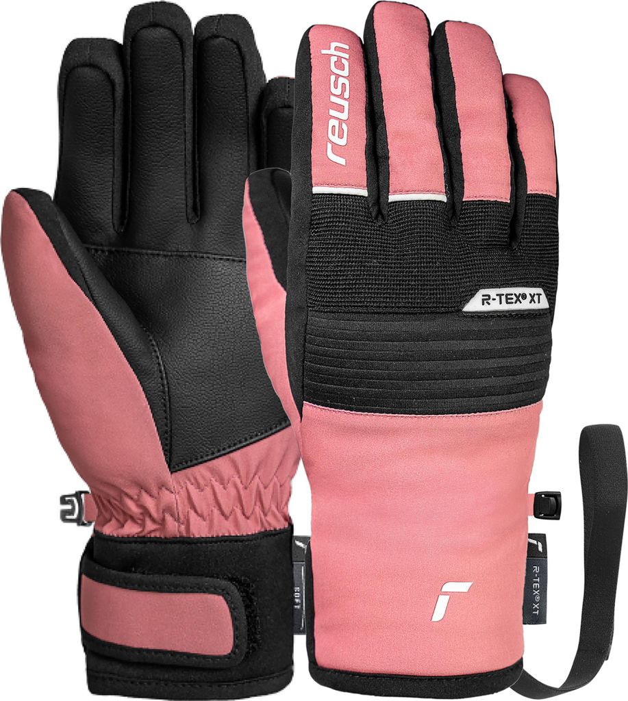 Reusch Fingerhandschuhe Benji R-TEX XT Junior mit wasserdichter, atmungsaktiver Funktion 7049 black / wild rose 5