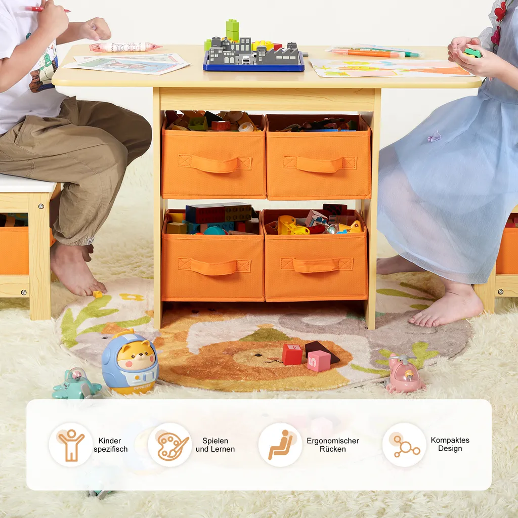 Crea l'Angolo dei Sogni: Tavolo Yorbay per Bambini con Sedie - 4