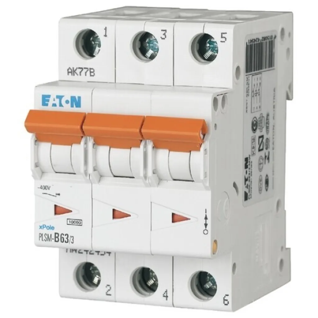 Évitez les Courts-Circuits avec le Disjoncteur Eaton PLSM-C63/3-MW 3P