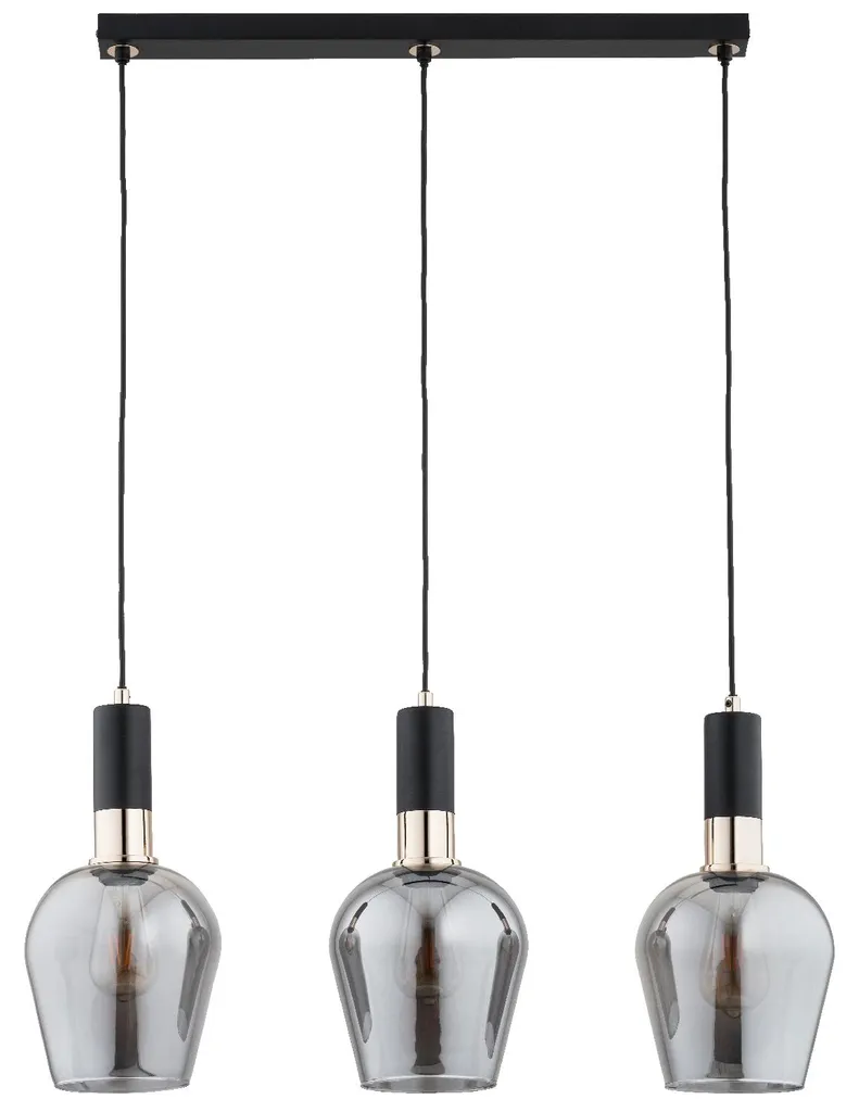 Suspension GARDA Large 90cm - Éclairage Puissant 3xE27 pour Grand Salon