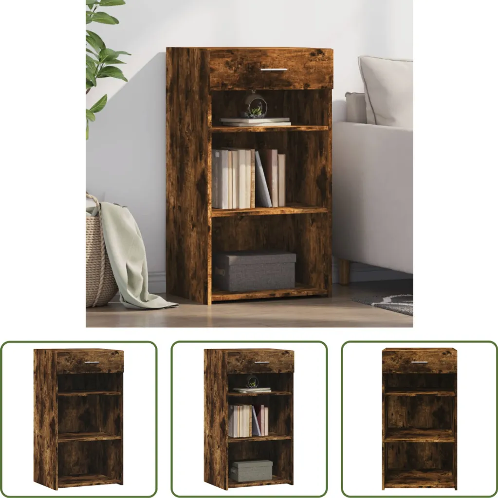 Acquista Credenza 50cm Rovere Fumé | Mobile Legno Multistrato Offerta