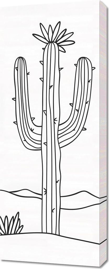 Bild 40x100cm Wüstenriese