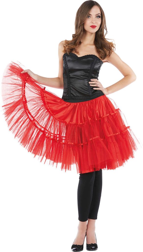 Rubies Kostüm Petticoat rot Produktbild 