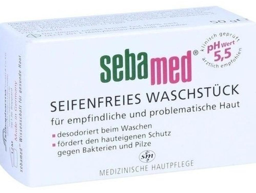 SEBAMED seifenfreies Waschstück 50g PZN 04450473 Produktbild 