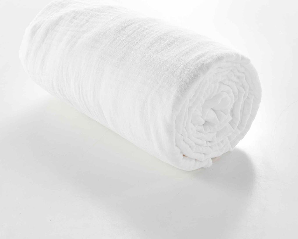 Spannbetttuch aus Baumwollgaze Produktbild 