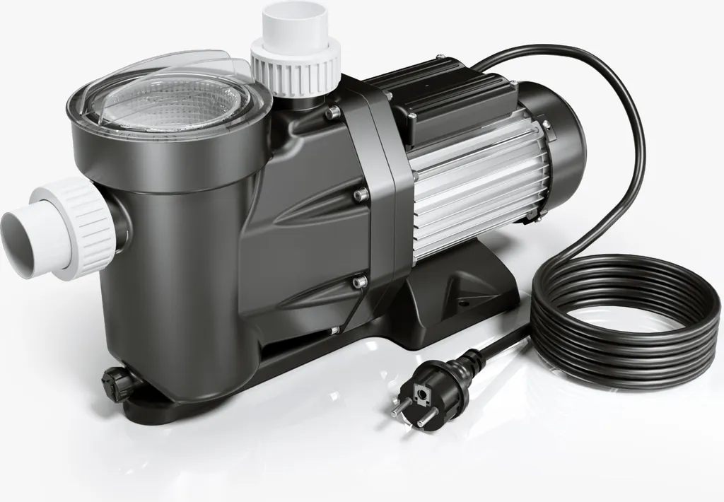 Pompe de piscine Wiltec 28800 l/h - Hauteur 17m pour un débit puissant