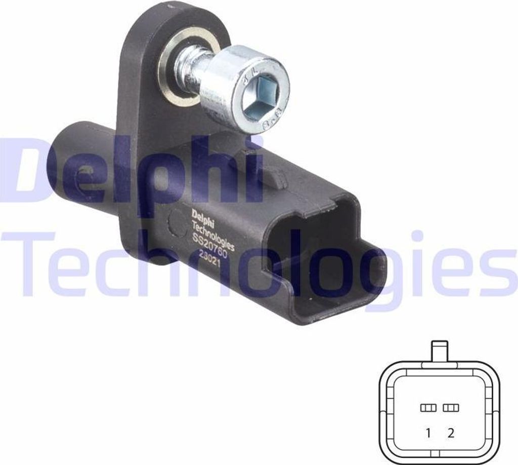 DELPHI SS20760 Raddrehzahlsensor OE 9800038480 kompatibel mit 5008, 308, 3008, C4