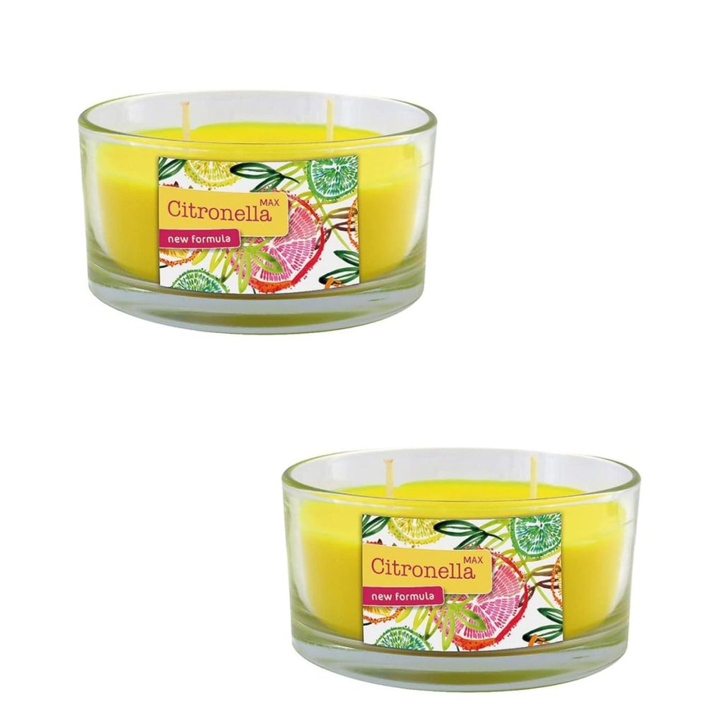 Citronella Kerze Outdoor im Glas, 2 Stücke Outdoor Kerzen Produktbild 