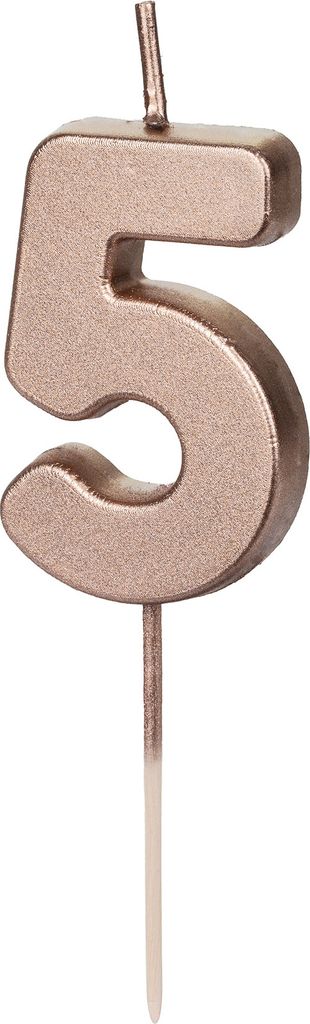 Geburtstagskerze Zahl 5 Zahlenkerze 4,5cm