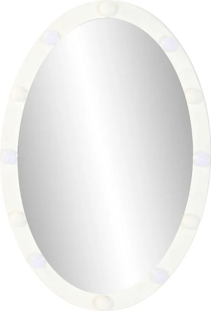 Miroir mural design blanc moderne 91 cm Home ESPRIT cadre large robuste