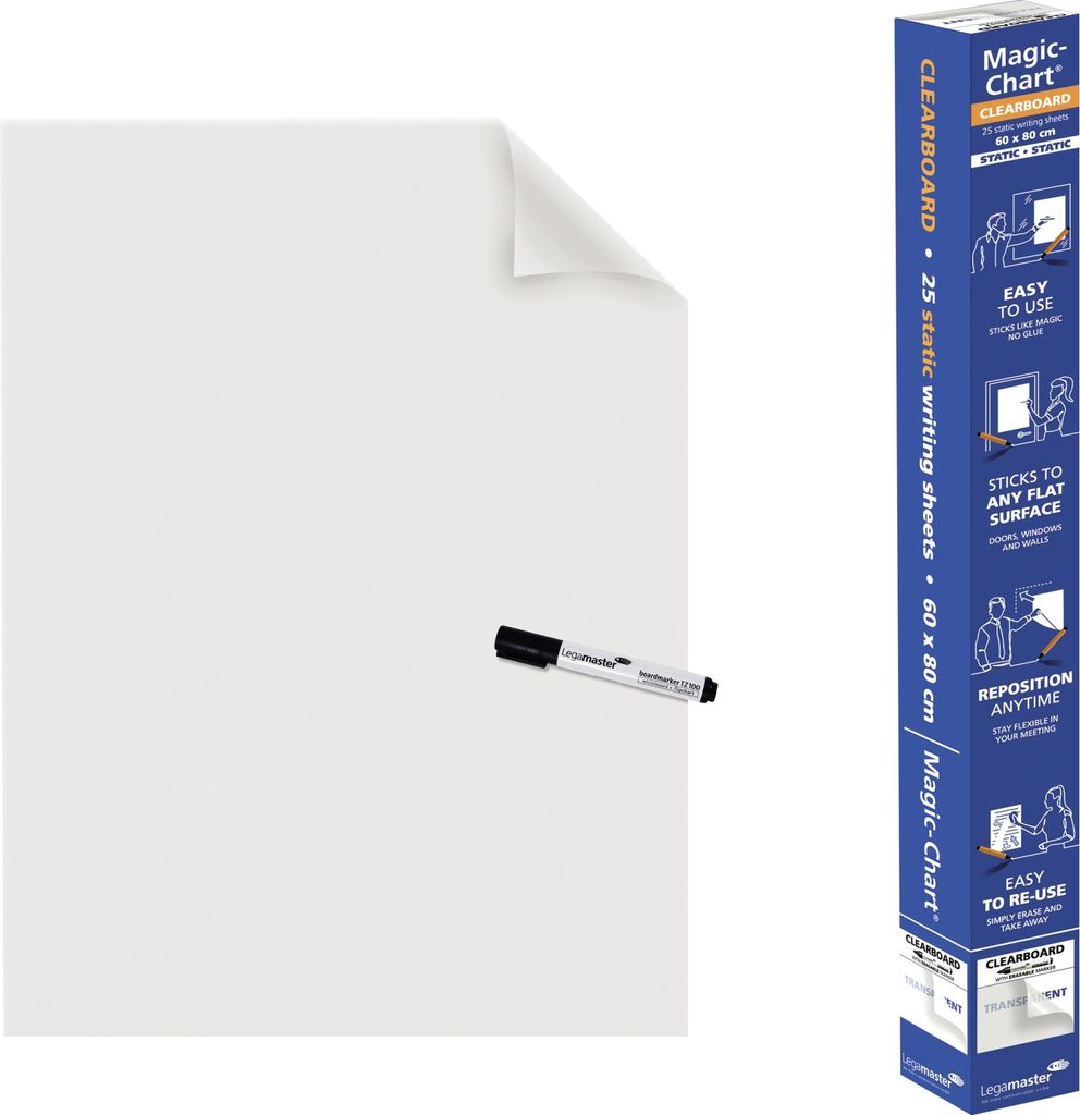 Legamaster 7-159300 25er Flipchart-Foil Magic-Chart Zdjęcie produktu 