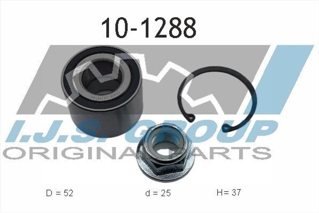 IJS GROUP Radlagersatz Hinten Links Rechts für RENAULT CLIO II (BB0/1/2, CB0/1/2) 52mm 10-1288