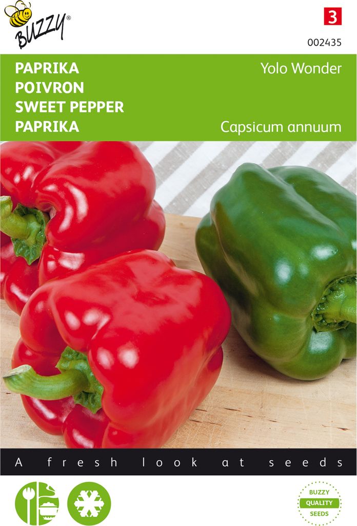 Paprika Yolo Wonder | Paprikasamen von Buzzy Seeds