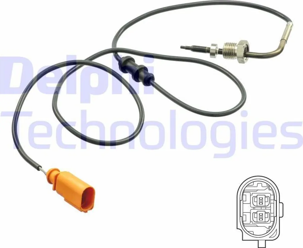 Sensore Temperatura Gas Scarico Delphi TS30144 | OE 03L906088EG Golf Beetle