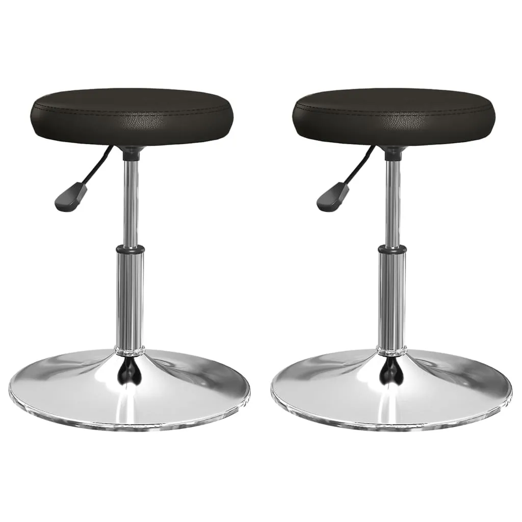 2 Sedie Nero Pelle Sintetica per Cucina e Soggiorno - Offerta Set 2