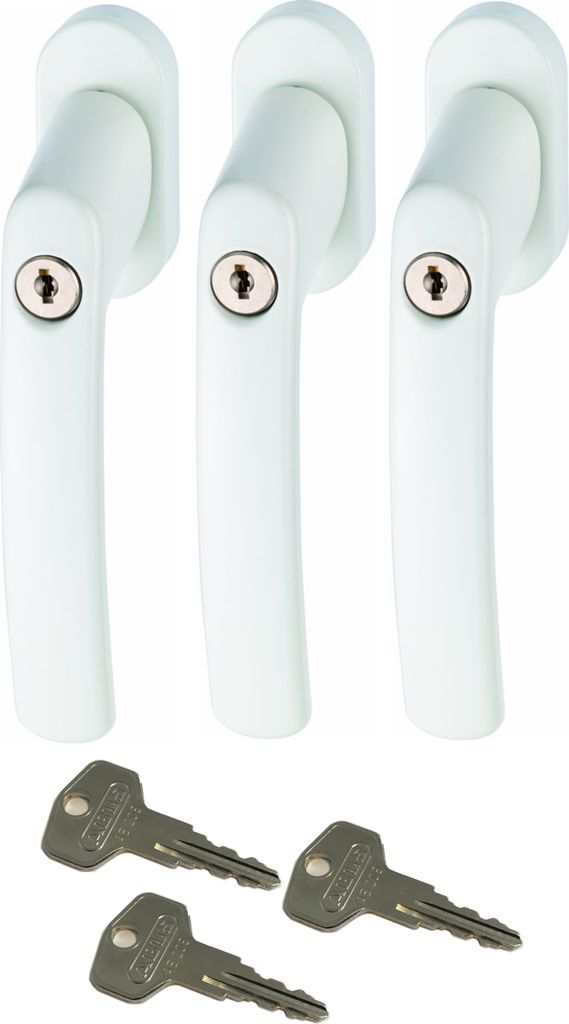 ABUS FG200 W SB abschließbarer Fenstergriff, weiß im Set 3 Produktbild 