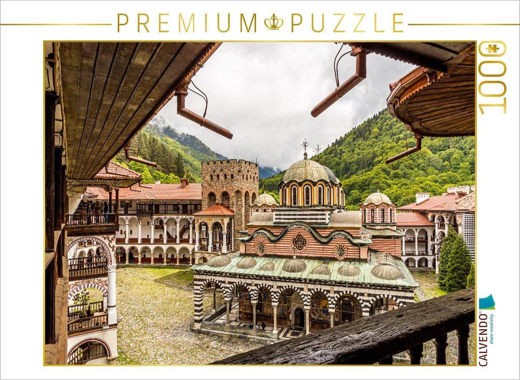CALVENDO Puzzle Das Bau-Ensemble im Rila Gebirge ist das Produktbild 