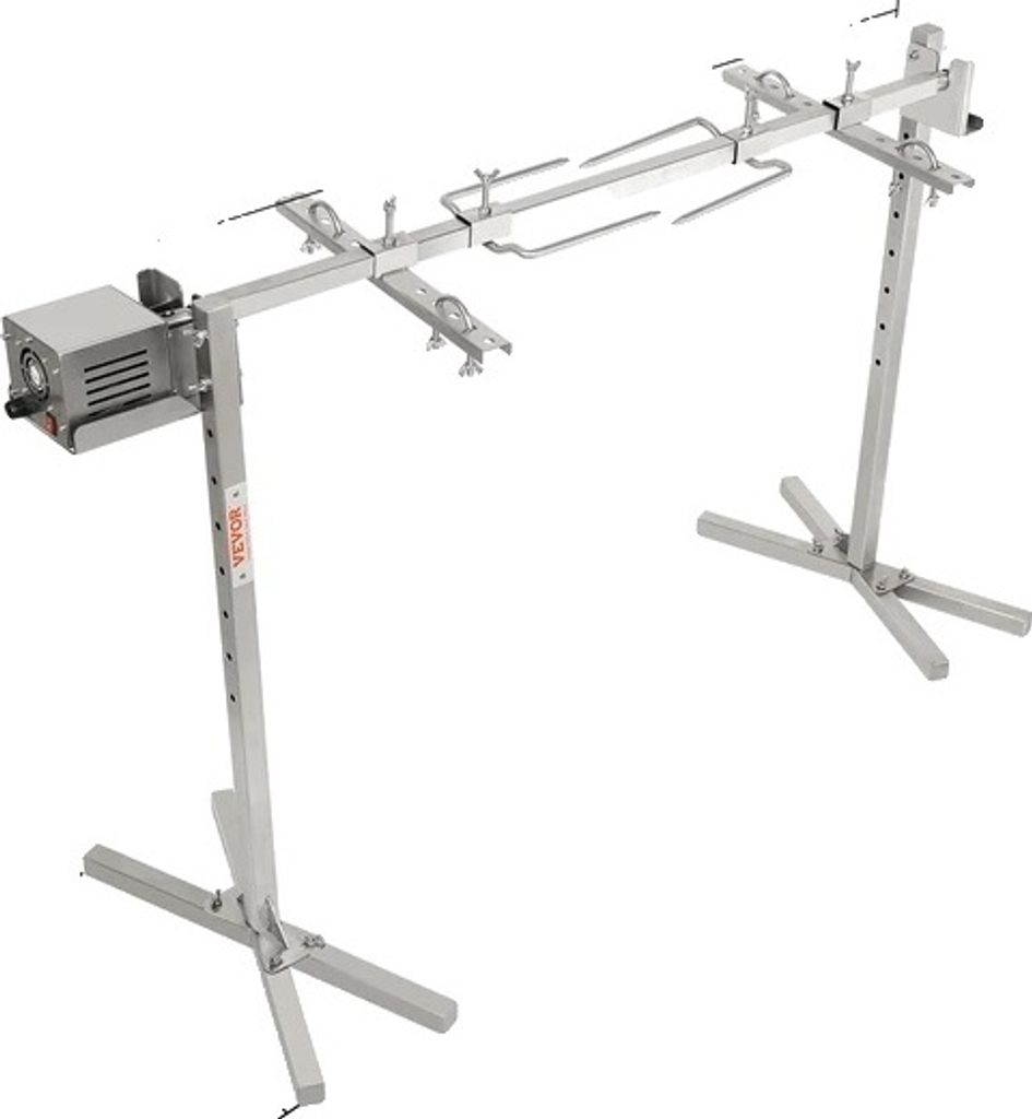Rotisserie Grill Set, Robuste Konstruktion, Hohe Tragfähigkeit, 41KG