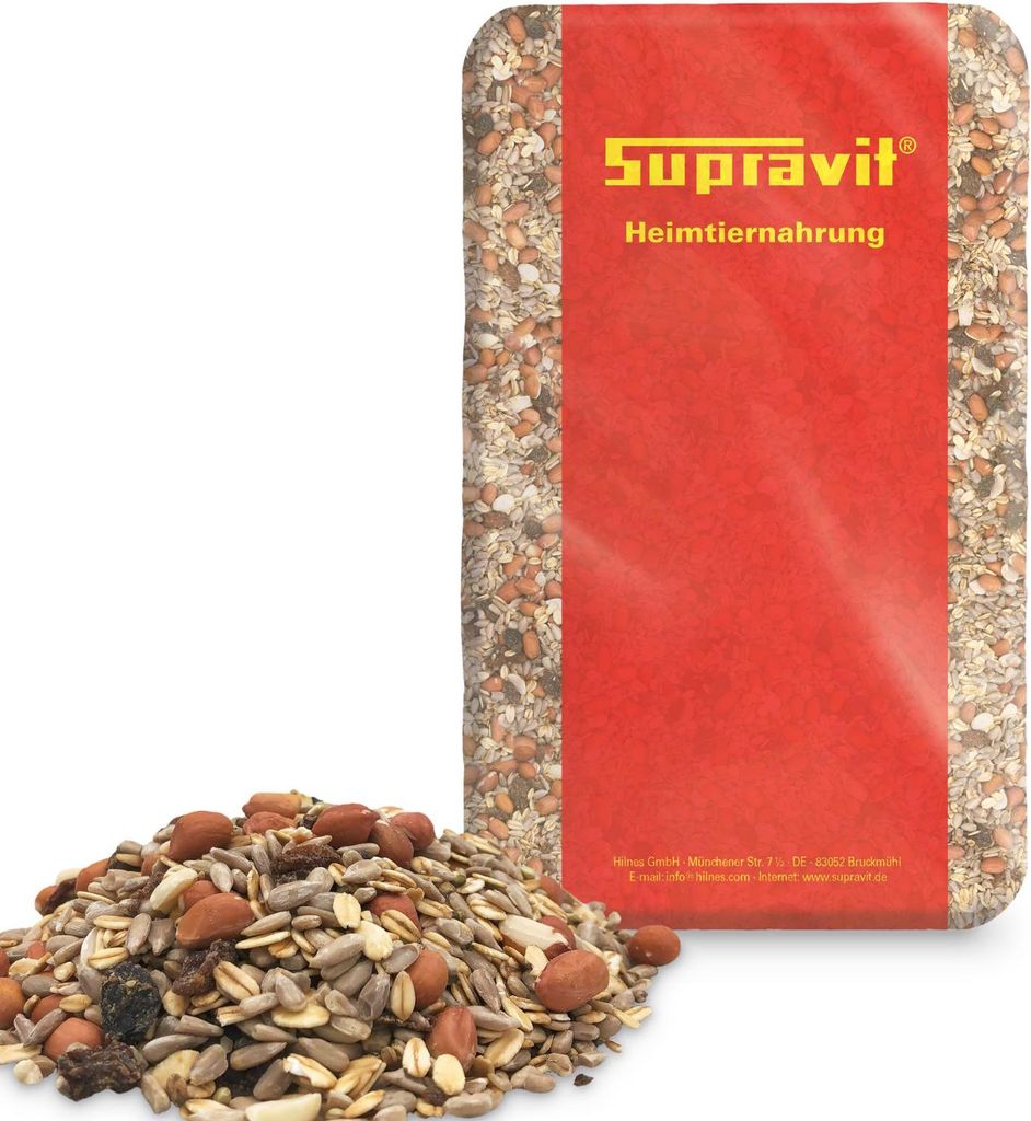 Supravit Balkonfutter für Wildvögel 25kg | Premium energiereiches Wildvogelfutter schalenfrei | Ganzjahres- & Winterfutter
