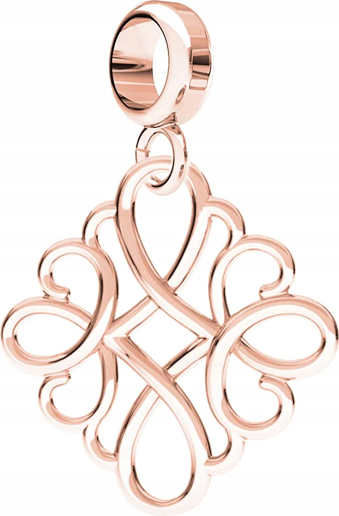 Charm in Argento 925 Placcato Oro - Maglia Traforata Elegante