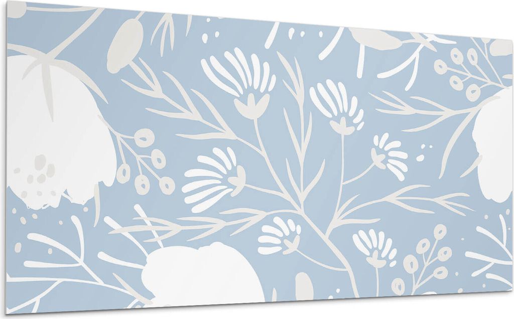 Blumenmuster Auf Dem Hintergrund – Selbstklebende Fliesen – Wandverkleidung – Wandpaneel – PVC Fliesen – Vinylflisen – PCV Flisen – S...