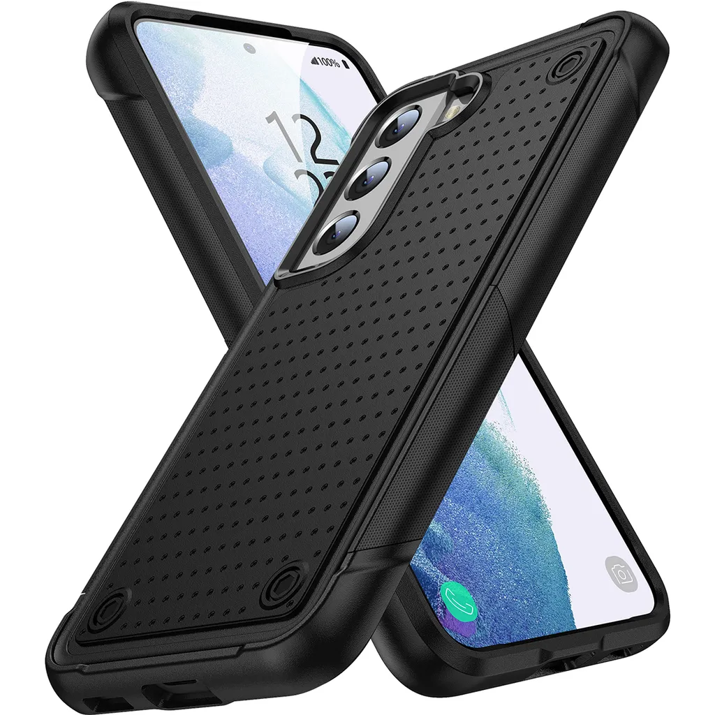 Custodia Samsung S21 5G Grado Militare - Hybrid Shell 2-in-1 Nero