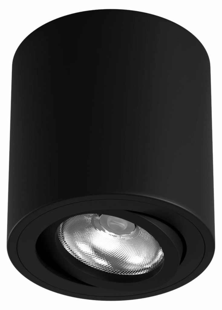 One Surface 50 mm GU10 LED-Einbaustrahler, Mattschwarz, IP20, 360° schwenkbar, 45° neigbar, für den Innenbereich - Beneito & Faure