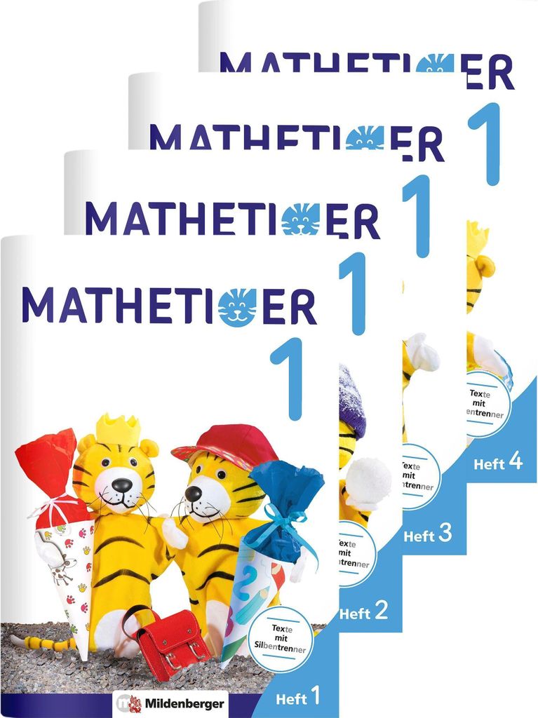 Mathetiger 1 - Jahreszeiten-Hefte (4 Hefte). Neubearbeitung Produktbild 