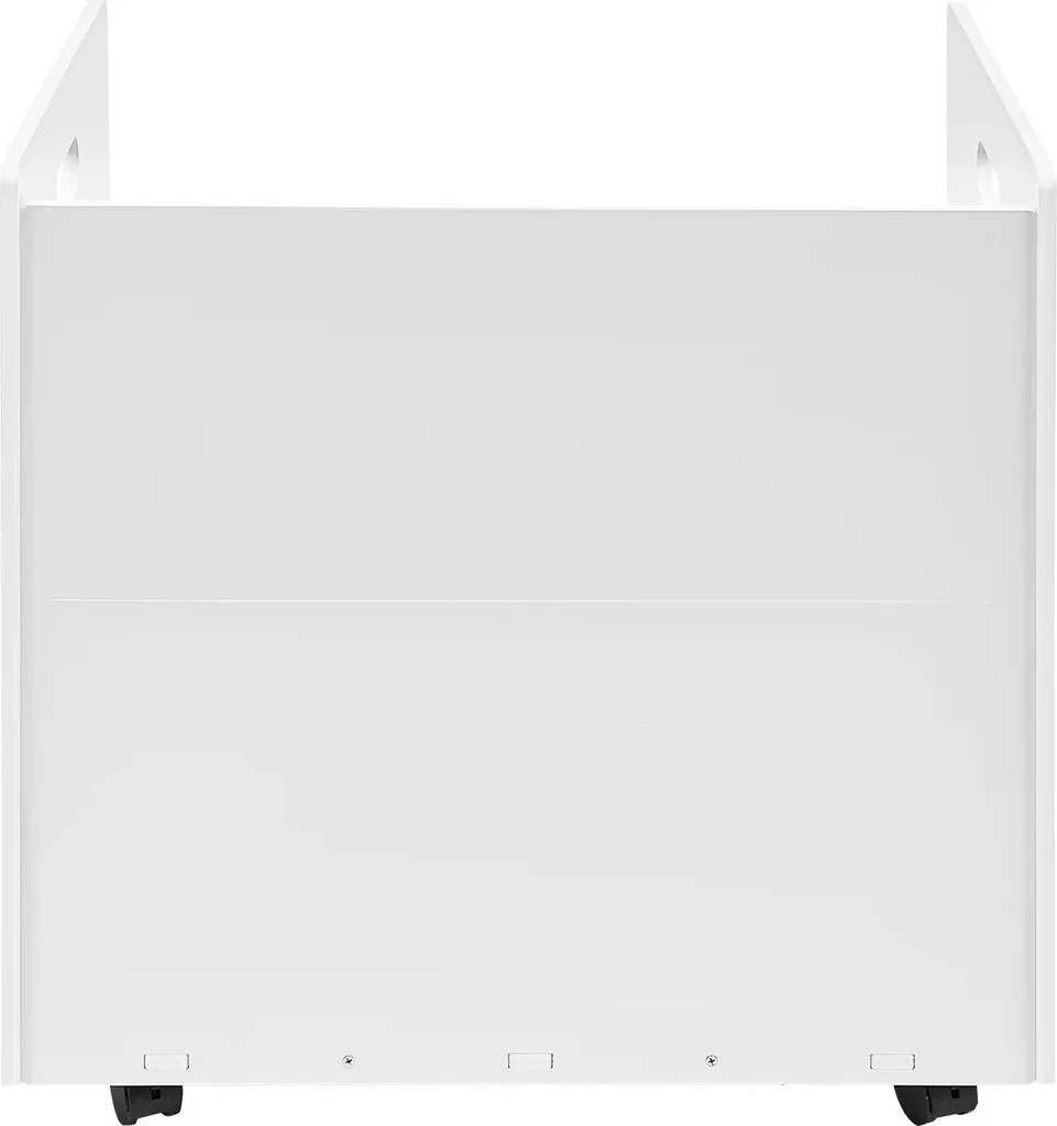 Chariot de rangement pour plans et affiches blanc avec 30 compartiments