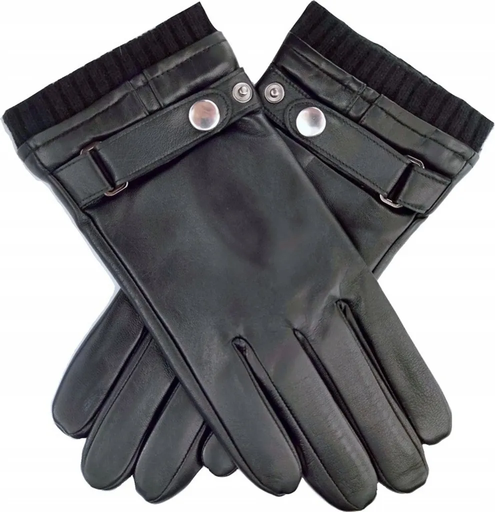 Guanti Invernali in Pelle per Guida e Outdoor - Neri Taglia M