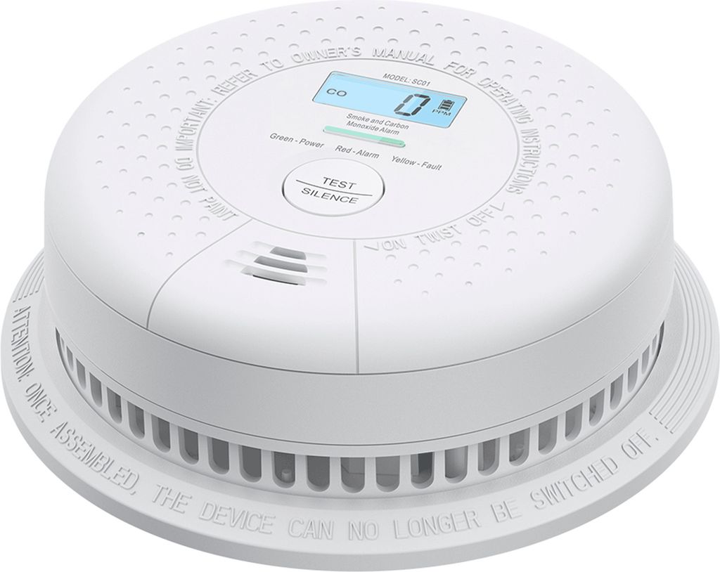 X-Sense SC01 Kombinationsalarm - Rauch und Kohlenmonoxid - 10-Jahres-Batterie und Figaro -Sensor - Rauchmelder und Kohlenmonoxidmelder - Kombimelder