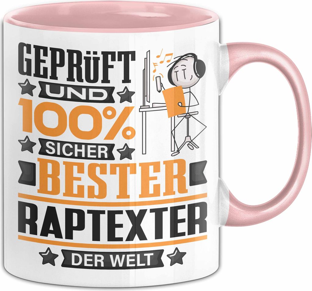 Raptexter Geschenk Lustiger Spruch für Raptexter Geschenkidee Bester Raptexter Der Welt (Rosa)