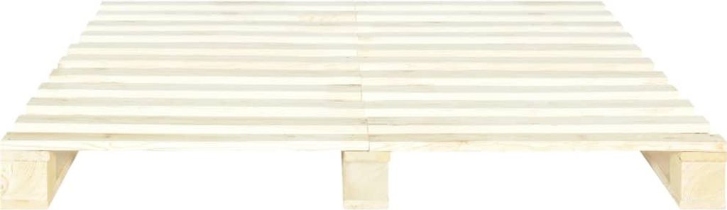 vidaXL Palettenbett Massivholz Kiefer 140×200 cm