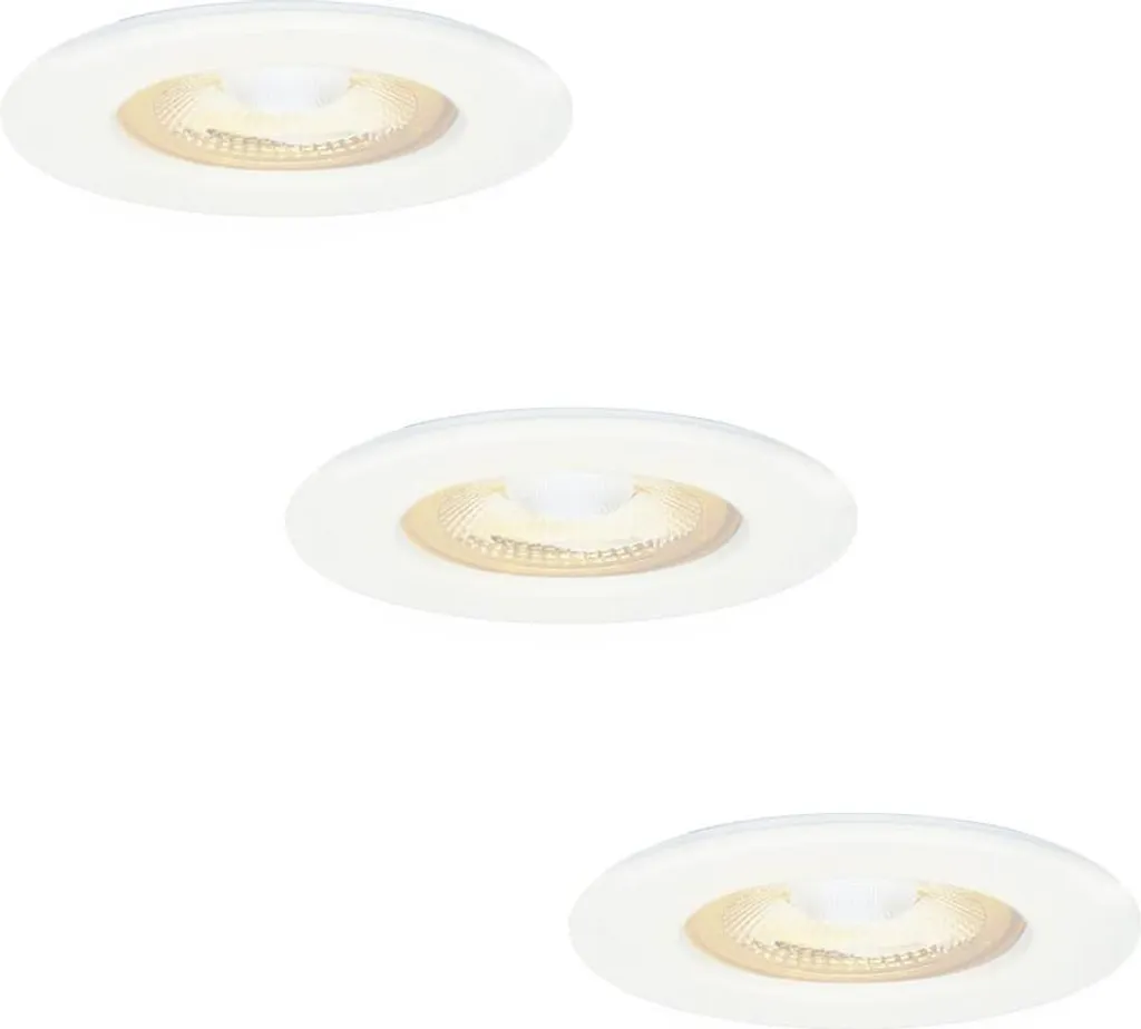 Spot LED IP65 Anti-Humidité pour Plafond - Pack 3 Nola Dimmable 2700K