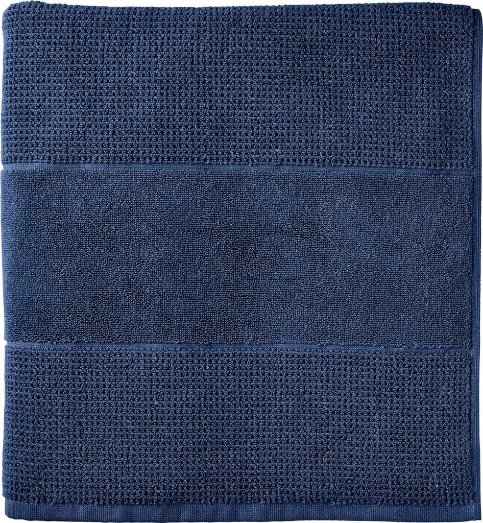 Schiesser Saunatuch Turin | Frottier | angesagte Reiskornoptik | 100% Baumwolle | flauschig, saugstark, farbecht | Kordelaufhänger | 75x200cm | D...