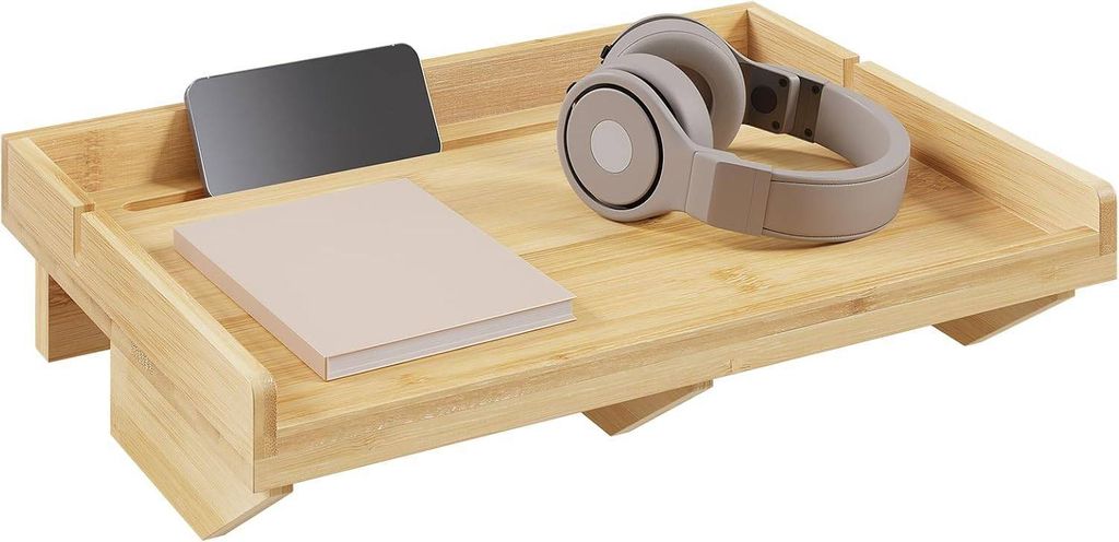 EUGAD Nachttisch für Bett, Bettablage zum Einhängen, für Hochbett Etagenbett,nachttisch hängend, Bambus