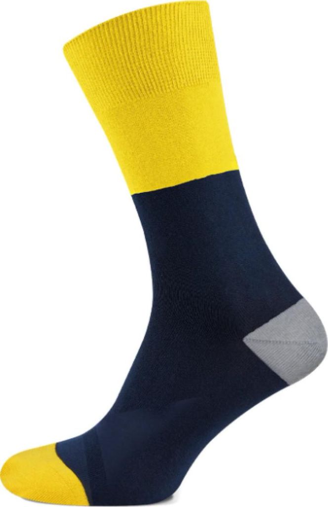 RAPIDGEAR Klassische Fahrradsocken - VISMA SOCKS 2025 - Gelb/Blau L-XL