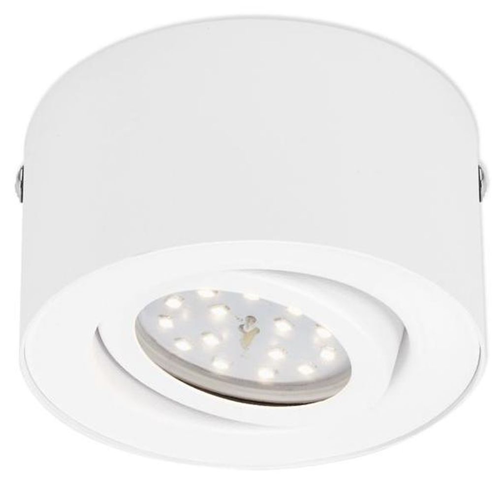 Lampada da soffitto a LED 5W riflettore orientabile bianco Immagine del prodotto 